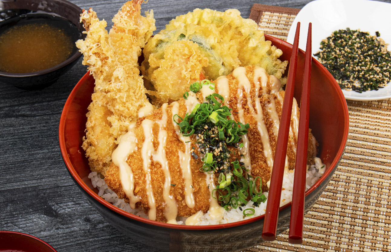 Furikake Miso Salmon Katsu Donburi