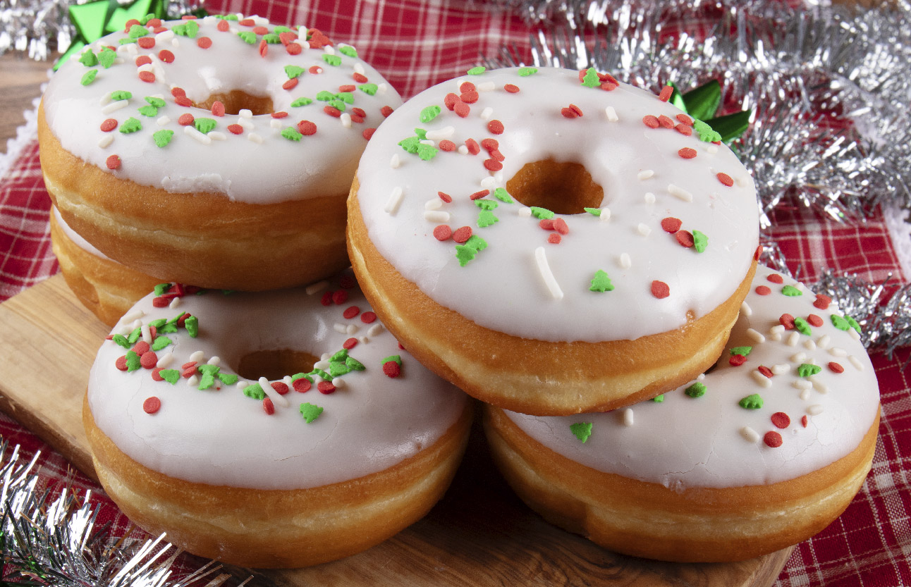 Christmas Decorated Donuts